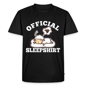 Official sleepshirt Sheep - Men's Premium Organic T-Shirt - black - Front - Nico (187cm)