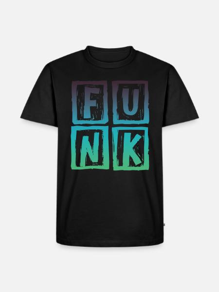 Funk Musik Retro - Männer Premium Bio T-Shirt - Schwarz