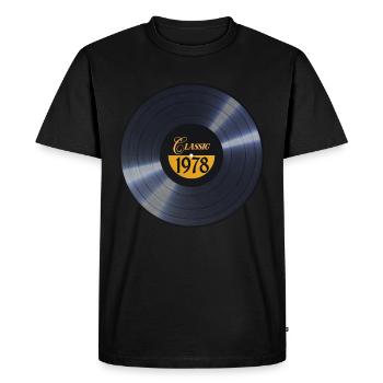 Millésime 1978 - T-shirt Premium bio Homme - noir - Devant - Nico (187cm)