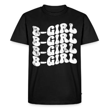 B-Girl Breakdance Girl - Men's Premium Organic T-Shirt - black - Front - Nico (187cm)