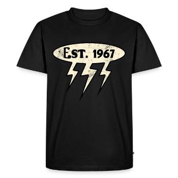 Millésime 1967 - T-shirt Premium bio Homme - noir - Devant - Nico (187cm)