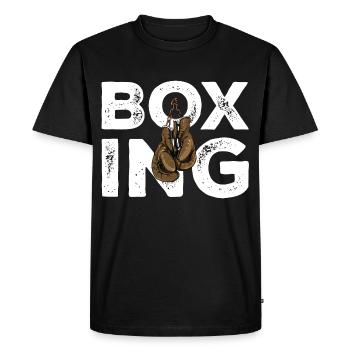 Gants de boxe Boxe - T-shirt Premium bio Homme - noir - Devant - Nico (187cm)