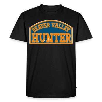 Beaver Valley Hunter Beaver Valley Hunter Hommes - T-shirt Premium bio Homme - noir - Devant - Nico (187cm)