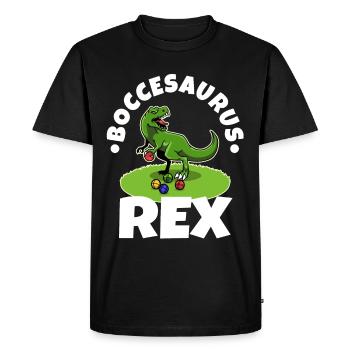 Boccesaurus Rex - T-shirt Premium bio Homme - noir - Devant - Nico (187cm)
