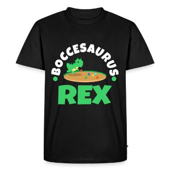 Boccesaurus Rex - T-shirt Premium bio Homme - noir - Devant - Nico (187cm)