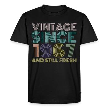 Millésime 1967 - T-shirt Premium bio Homme - noir - Devant - Nico (187cm)