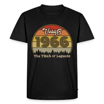Millésime 1966 - T-shirt Premium bio Homme - noir - Devant - Nico (187cm)
