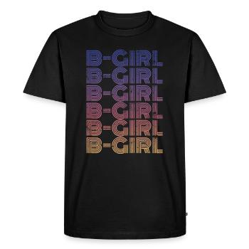 B-Girl Breakdance Girl - Men's Premium Organic T-Shirt - black - Front - Nico (187cm)