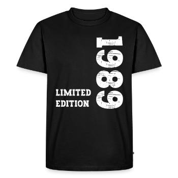 Millésime 1989 - T-shirt Premium bio Homme - noir - Devant - Nico (187cm)