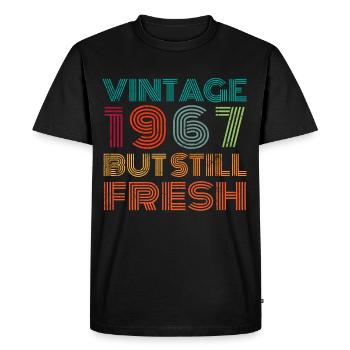 Millésime 1967 - T-shirt Premium bio Homme - noir - Devant - Nico (187cm)