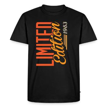 Millésime 1983 - T-shirt Premium bio Homme - noir - Devant - Nico (187cm)