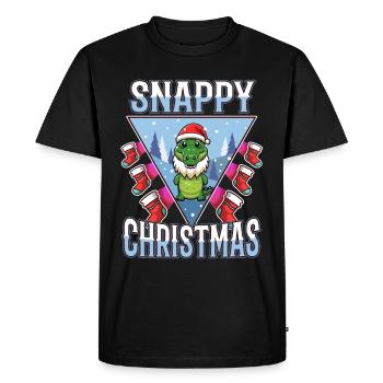Noël vif - T-shirt Premium bio Homme - noir - Devant - Nico (187cm)
