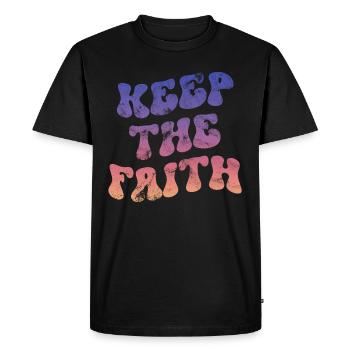 Keep the faith Northern Soul - Men's Premium Organic T-Shirt - black - Front - Nico (187cm)