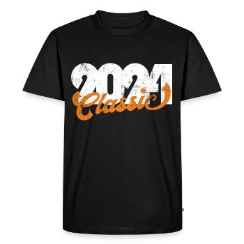 Bonne année 2024 - T-shirt Premium bio Homme - noir - Devant - Nico (187cm)