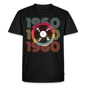 Millésime 1960 - T-shirt Premium bio Homme - noir - Devant - Nico (187cm)