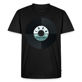 Millésime 1968 - T-shirt Premium bio Homme - noir - Devant - Nico (187cm)