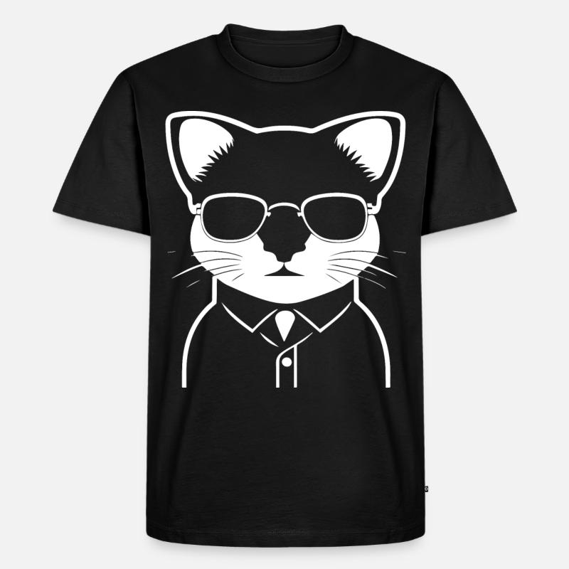 Frettchen mit Sonnenbrille Coole Frettchen - Männer Premium Bio T-Shirt - Schwarz