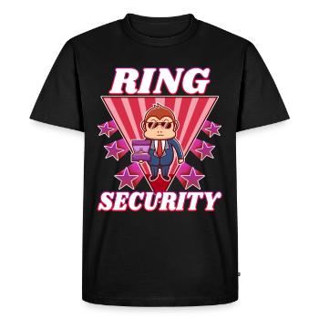 Bague de sécurité Mariage - T-shirt Premium bio Homme - noir - Devant - Nico (187cm)