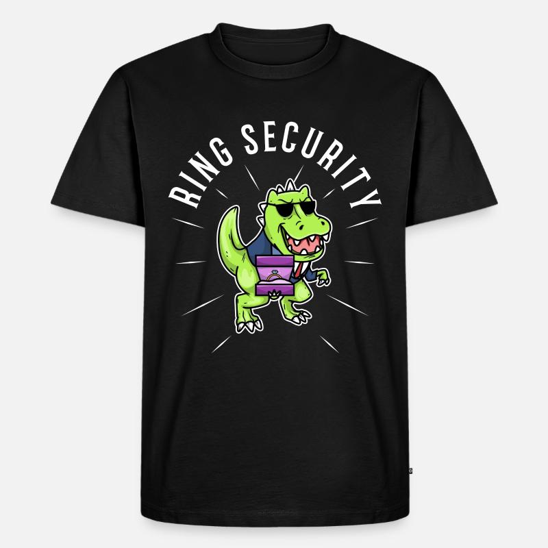 Ring Security Wedding - Männer Premium Bio T-Shirt - Schwarz