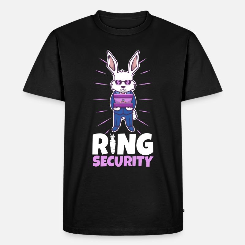 Ring Security Wedding - Männer Premium Bio T-Shirt - Schwarz