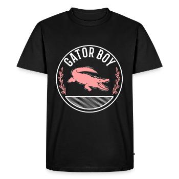 Gator Boy - T-shirt Premium bio Homme - noir - Devant - Nico (187cm)