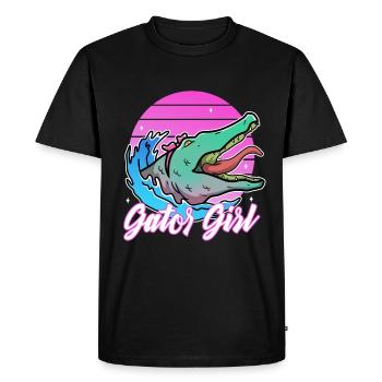 Gator Girl - T-shirt Premium bio Homme - noir - Devant - Nico (187cm)