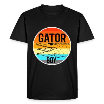 Gator Boy - T-shirt Premium bio Homme - noir - Devant - Nico (187cm)