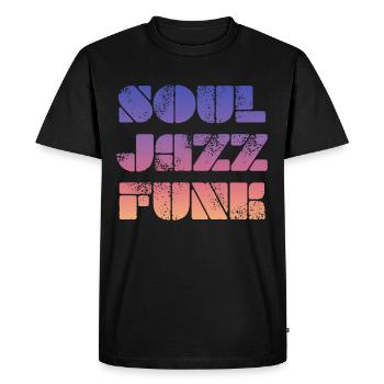 Soul, Jazz, Funk - T-shirt Premium bio Homme - noir - Devant - Nico (187cm)
