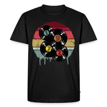 Millésime 1972 - T-shirt Premium bio Homme - noir - Devant - Nico (187cm)