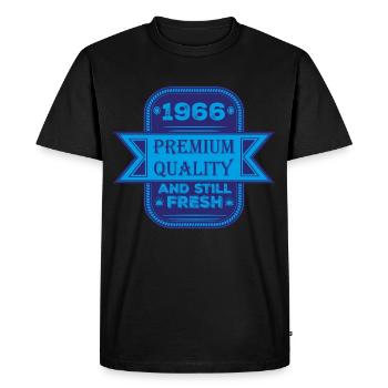 Millésime 1966 - T-shirt Premium bio Homme - noir - Devant - Nico (187cm)