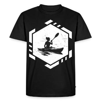Kayak Femme Kayak Homme Canoë Kayak - T-shirt Premium bio Homme - noir - Devant - Nico (187cm)