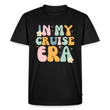 À l’ère de ma croisière - Croisière assortie de vacances en famille - T-shirt Premium bio Homme - noir - Devant - Nico (187cm)