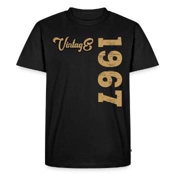 Millésime 1967 - T-shirt Premium bio Homme - noir - Devant - Nico (187cm)