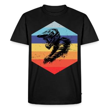 VTT Cyclisme Hommes Cyclisme VTT - T-shirt Premium bio Homme - noir - Devant - Nico (187cm)