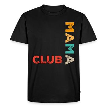 Club des Mamans - T-shirt Premium bio Homme - noir - Devant - Nico (187cm)