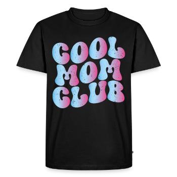 Club des mamans cool - T-shirt Premium bio Homme - noir - Devant - Nico (187cm)