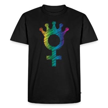 Le pouvoir des filles - T-shirt Premium bio Homme - noir - Devant - Nico (187cm)