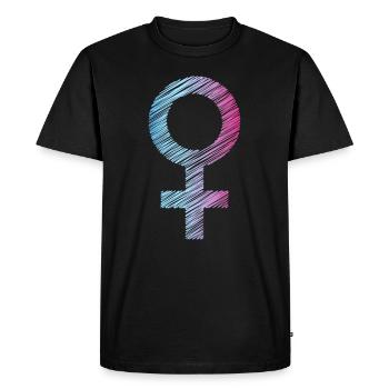 Le pouvoir des filles - T-shirt Premium bio Homme - noir - Devant - Nico (187cm)