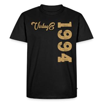 1994 Vintage Birthday Gift - Men's Premium Organic T-Shirt - black - Front - Nico (187cm)