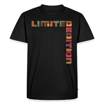 Édition limitée - T-shirt Premium bio Homme - noir - Devant - Nico (187cm)