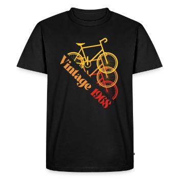 Millésime 1968 - T-shirt Premium bio Homme - noir - Devant - Nico (187cm)