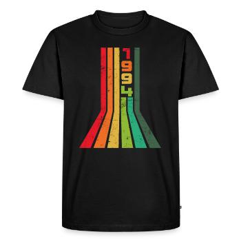 1994 Vintage Birthday Gift - Men's Premium Organic T-Shirt - black - Front - Nico (187cm)