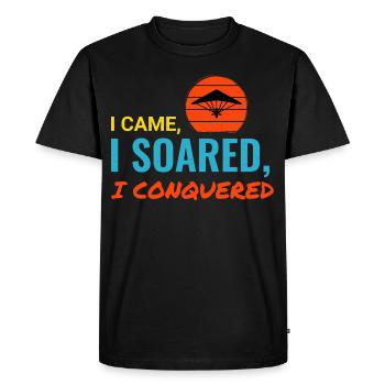 Hang Gliding Air Sports Adventure Soaring Pilot - Men's Premium Organic T-Shirt - black - Front - Nico (187cm)