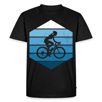 VTT VTT Cyclisme Cyclisme - T-shirt Premium bio Homme - noir - Devant - Nico (187cm)