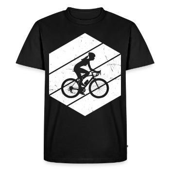 Cyclisme Cyclistes Hommes Cyclisme Cyclisme - T-shirt Premium bio Homme - noir - Devant - Nico (187cm)