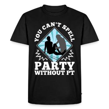 Vous ne pouvez pas épeler party sans pt - T-shirt Premium bio Homme - noir - Devant - Nico (187cm)
