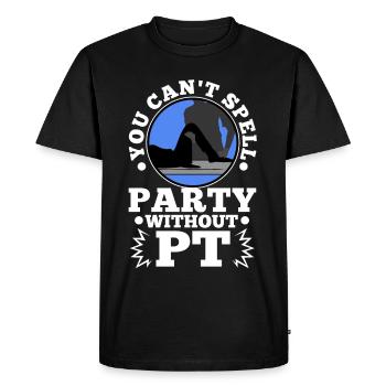 Vous ne pouvez pas épeler party sans pt - T-shirt Premium bio Homme - noir - Devant - Nico (187cm)