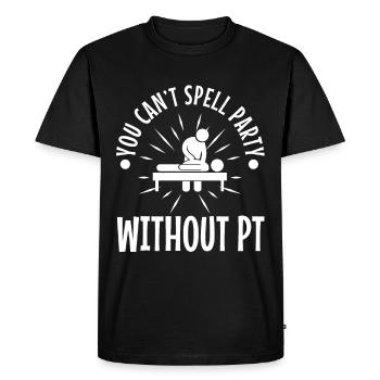 Vous ne pouvez pas épeler party sans pt - T-shirt Premium bio Homme - noir - Devant - Nico (187cm)