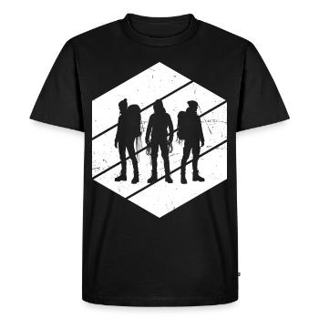 Grimpeur Homme Grimpeur Grimpeur Grimpeur Femmes - T-shirt Premium bio Homme - noir - Devant - Nico (187cm)