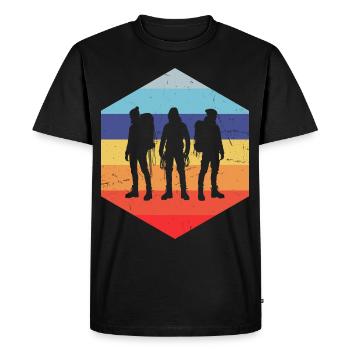 Boulder Climber Bouldering Men's Climbers - Men's Premium Organic T-Shirt - black - Front - Nico (187cm)
